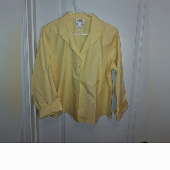 TALBOTS PETITE / yellow size : 14 women's blouse - Picture 9 of 10
